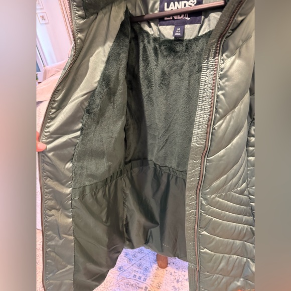 Lands' End Forest Green Quilted Jacket - Picture 8 of 12